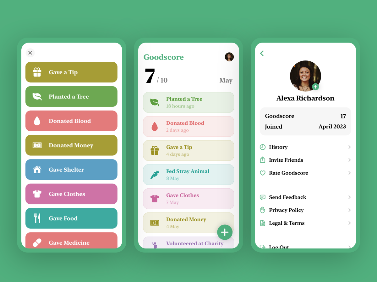 Goodscore Mobile App Screenshot - Credit Score Tracking Application